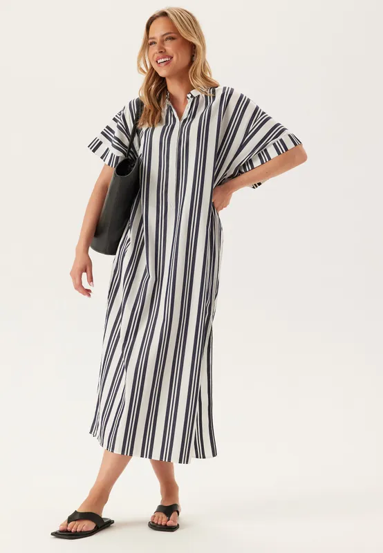 Os Striped Caftan Dress (#7213)