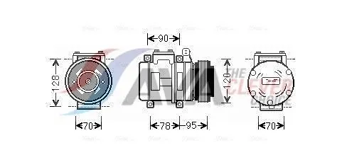 AC-kompressor AVA COOLING SYSTEMS AUAK028