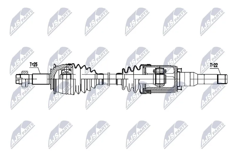 Drivaxel NTY NPW-DW-055