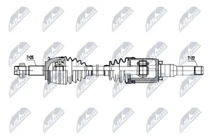 Drivaxel NTY NPW-DW-055