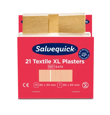 Plåster Salvequick refill - 21 Textile XL - 126 st
