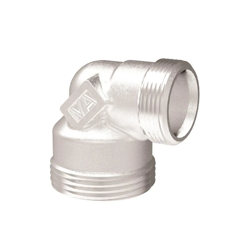 Vatette V6 Skruvdel vinklad, förkromad, 22×15 mm