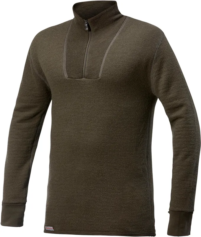 Woolpower Zip Turtleneck 200 Pine Green (#5773)
