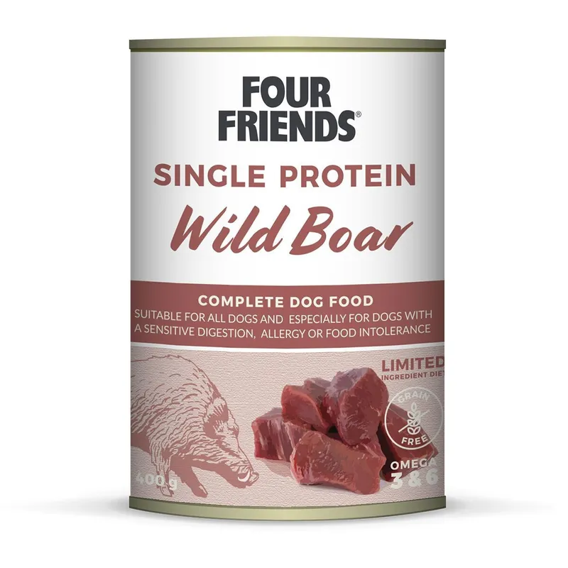 Single Protein Wild Boar Våtfoder för hund 400g