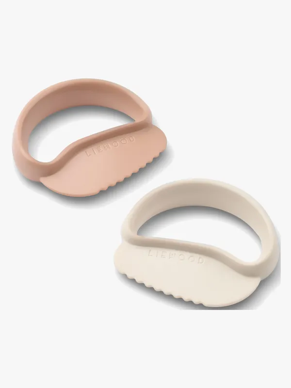 LIEWOOD Riven Toddler Safe Kniv 2-Pack, Pale tuscany/Sandy