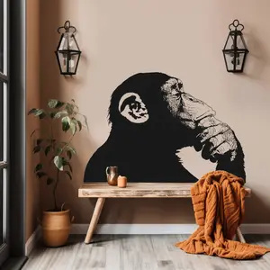 Väggdekal - Tänkande Gorilla