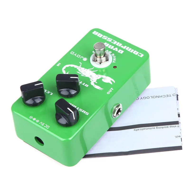 Joyo JF-10 Dynamisk kompressor gitarreffektpedal True Bypass