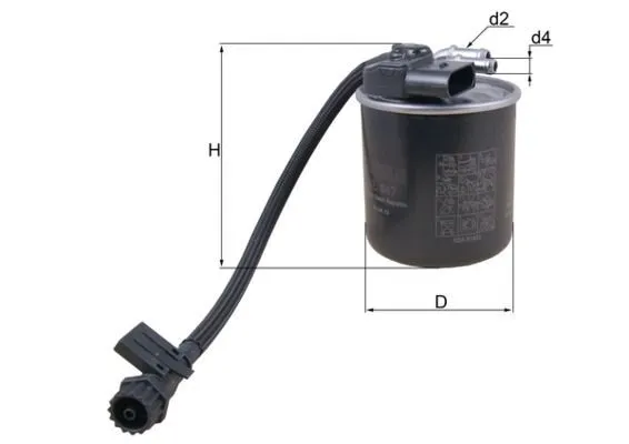 Bränslefilter MAHLE KL 947