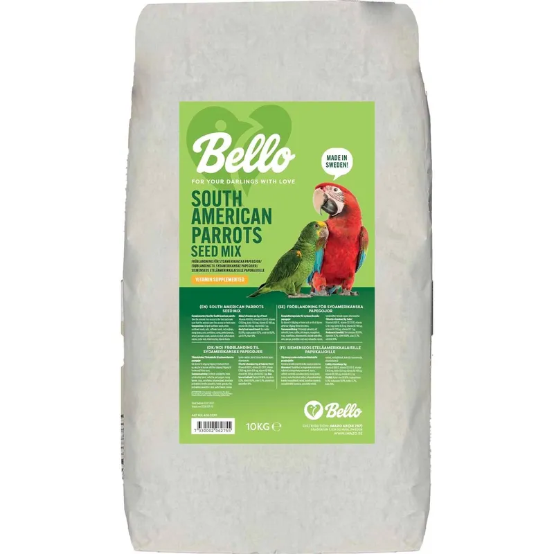 Bello South American Parrot Seed Mix Fågelmat till Sydamerikansk Papegoja (#2755)