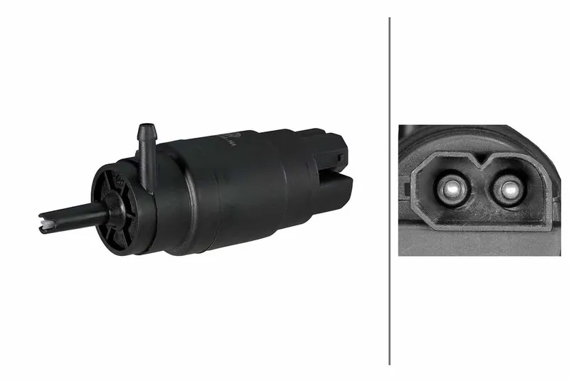 Spolvätskepump, fönster HELLA 8TW 006 848-741