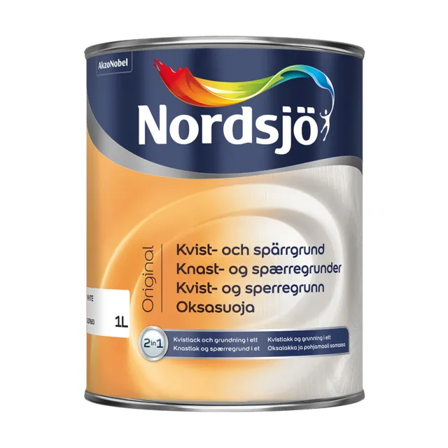 Grundfärg Original Kvist&spärr Grund Nordsjö Inomhus 1l | Beijerbygg Byggmaterial