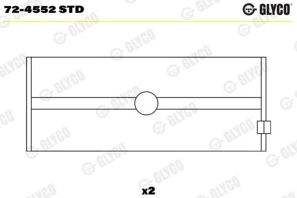 GLYCO 72-4552 STD Vevlager