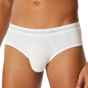 Schiesser Kalsonger 2P Cotton Flex Rio Briefs Vit bomull X-Large Herr