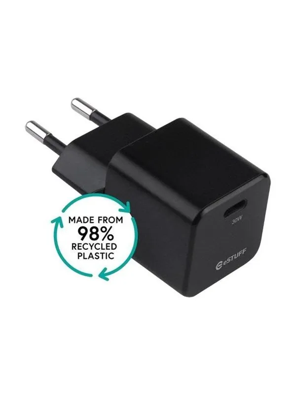 eSTUFF INFINITE power adapter - EU GaN - USB-C - 30 watt