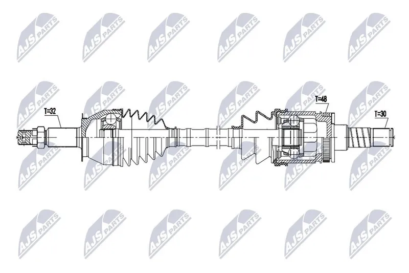 Drivaxel NTY NPW-NS-174