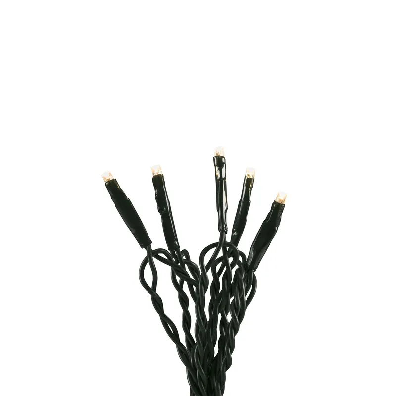 Konstsmide 6555-870 Ljusslinga amber, LED, app, mörkgrön kabel 13.93 m