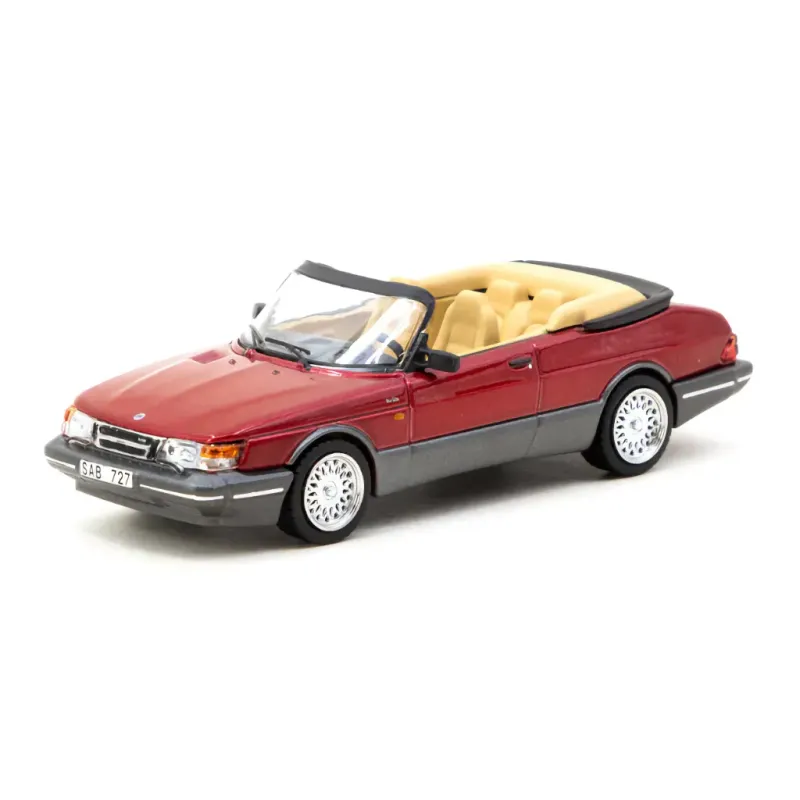 Saab 900 Turbo Convertible – Röd – GLOBAL64 – Tarmac Works