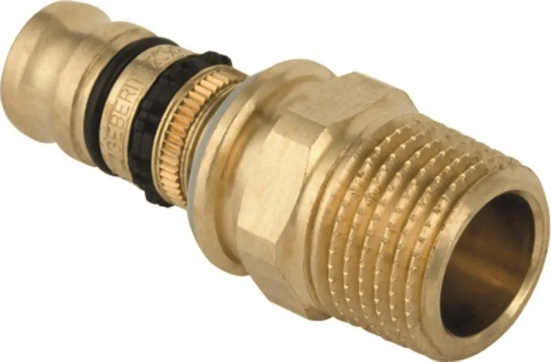 Geberit mepla adapter with male thread: d=20mm r=1/2