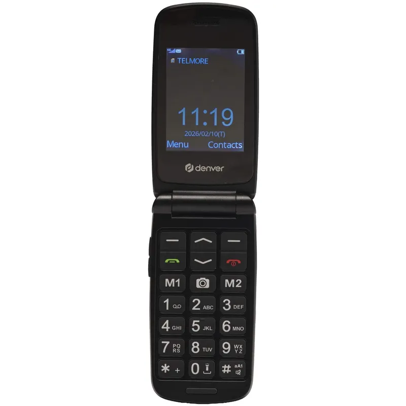 Denver 4G Senior Flip BAS-24800L / Seniortelefon med 4G