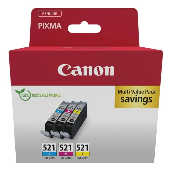 Canon CLI-521 Bläckpatroner 3-pack