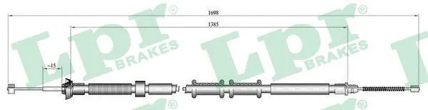 Handbromsvajer LPR C0307B