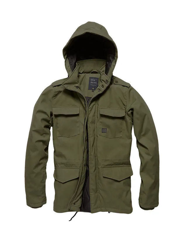 Vintage Industries Darren Parka Jacka Oliv (#7641)