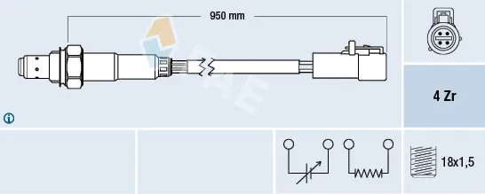 FAE Lambdasond – P1467552 – ford mondeo iii, mondeo sedan iii, mondeo turnier iii – OE 1128538, 1147420, 1S7F-9G444-BA
