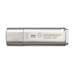Kingston Ironkey Locker+ 50 64gb Usb-a Silver