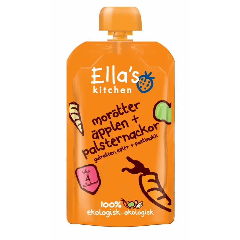 Ella’s Kitchen Puré Morot Äpple Palsternacka 120 g