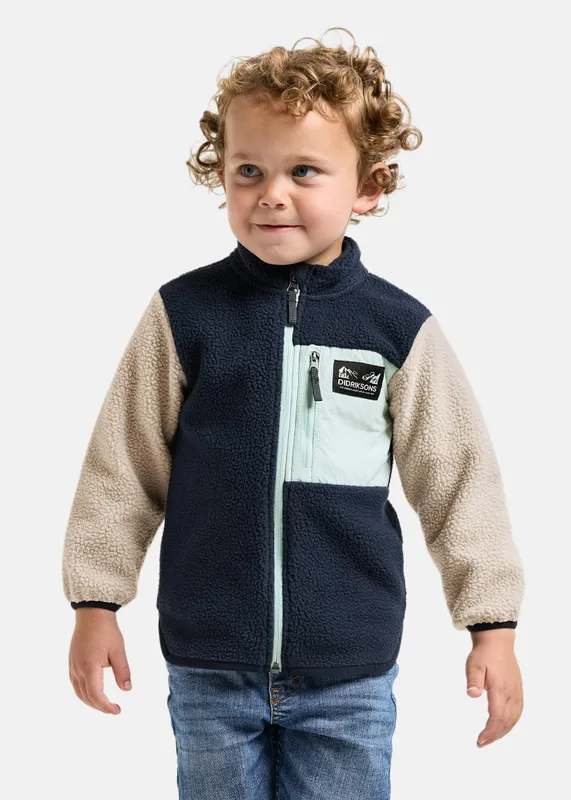 Didriksons Anten, Fleecejacka, Junior, Mörkblå (#5268)