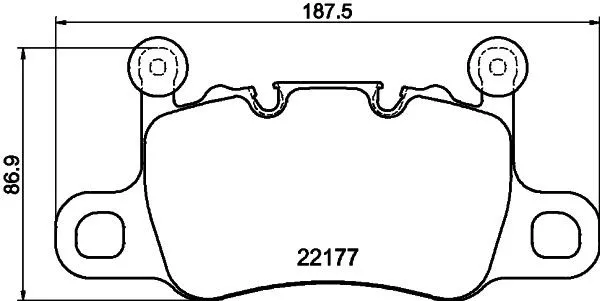Bromsbelägg HELLA 8DB 355 044-741