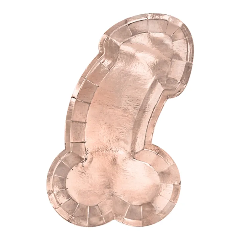 Papperstallrikar | 6-pack | Rosé penisar