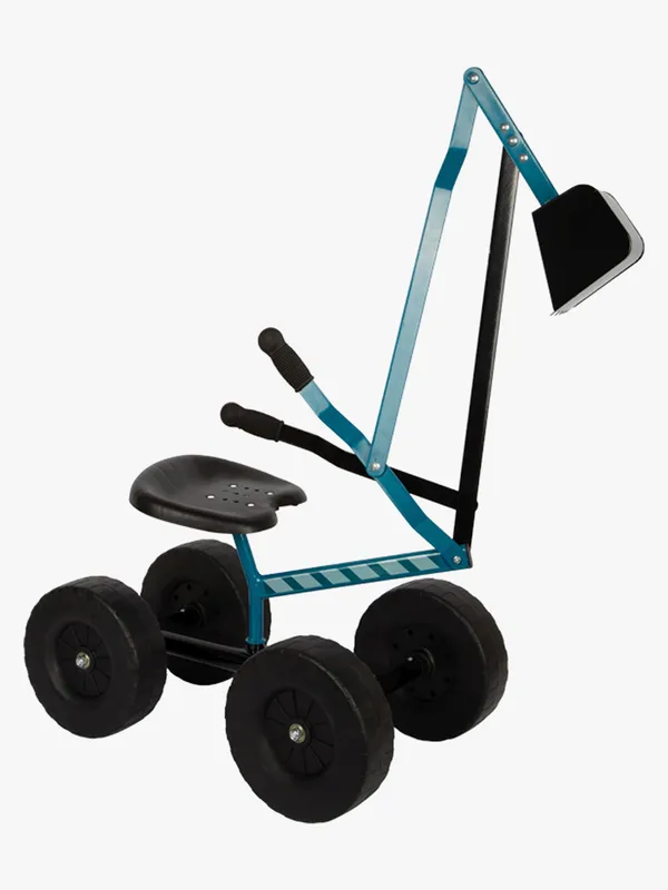 Small Foot Grävmaskin med Hjul, Blå