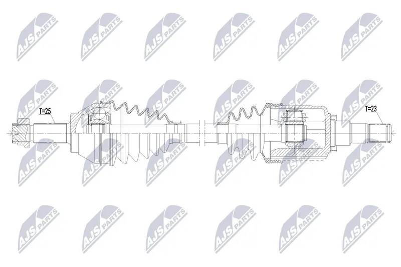 Drivaxel NTY NPW-MG-004