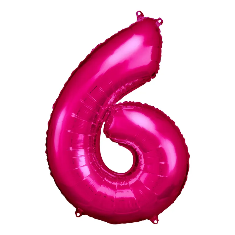 Sifferballong Rosa Metallic – Siffra 6