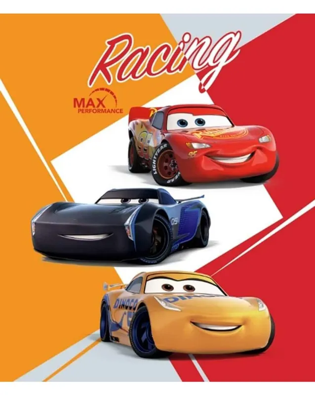 Bilar Racing – Fleecefilt Pläd 120x140cm