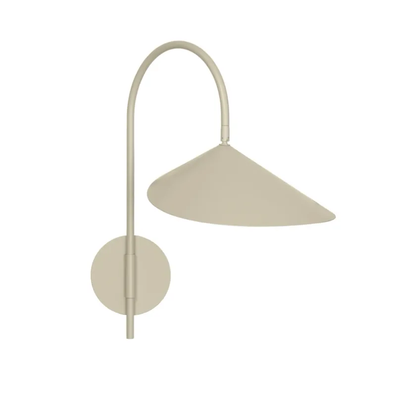 Arum vägglampa kashmirbeige svängbar 26 cm – ferm LIVING – Vardagsrum – Skandinavisk – Aluminium – Med en ljuskälla
