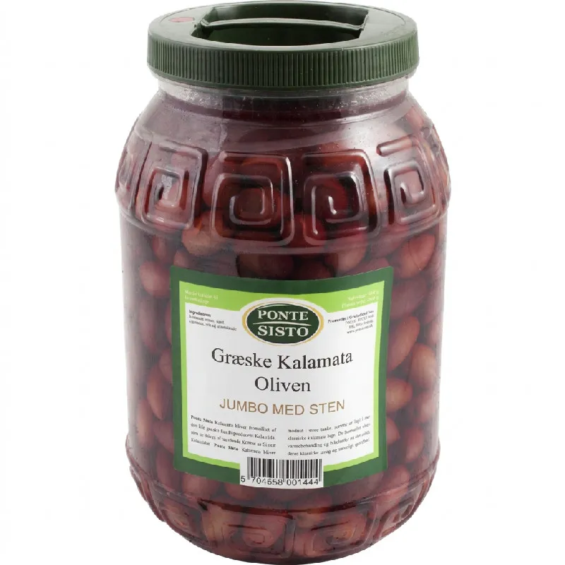 Ponte Sisto Kalamataoliver med kärna jumbo 2 kg
