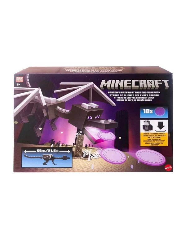 Minecraft Leksaksfigur – 55 cm – Drakens andetag Attack Ender D