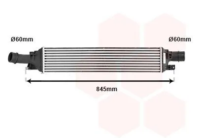 Intercooler VAN WEZEL 03004358