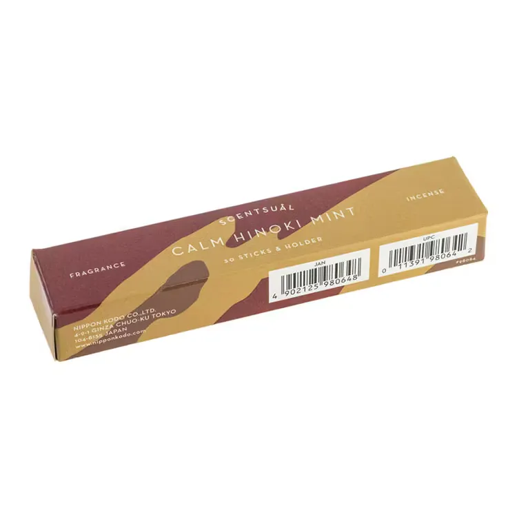 Rökelse Scentsual Calm Hinoki Mint 30st – Nippon Kodo