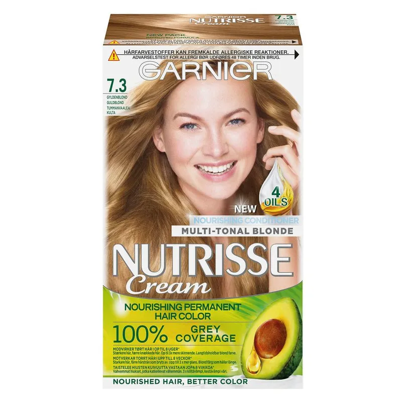 Garnier Nutrisse Ultra Créme Permanent Hårfärg 7.3 Golden Blonde