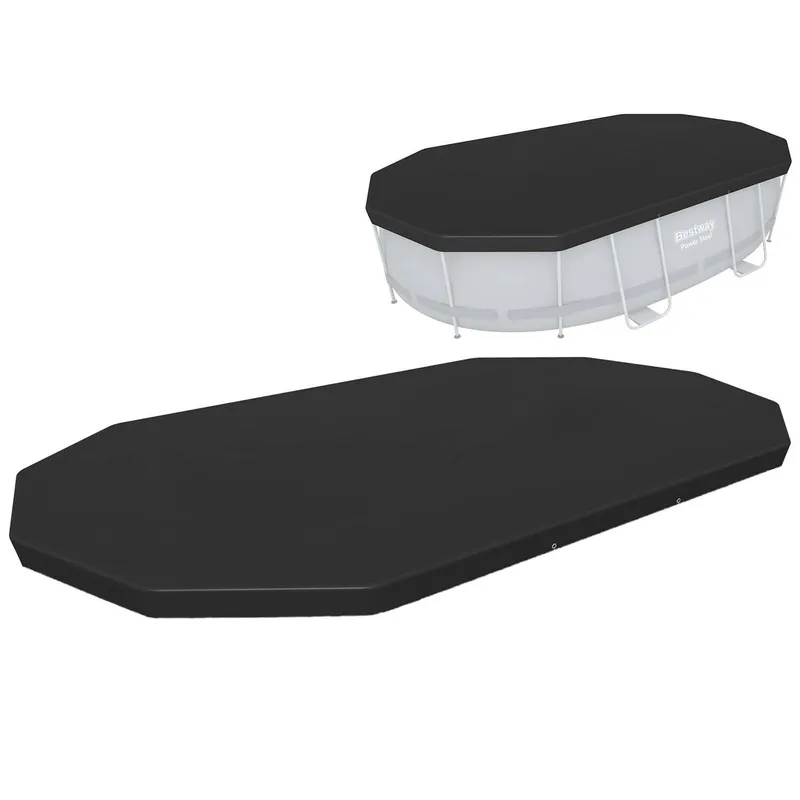 Bestway Poolskydd oval 427 x 250 x 100 cm Power Steel Frame