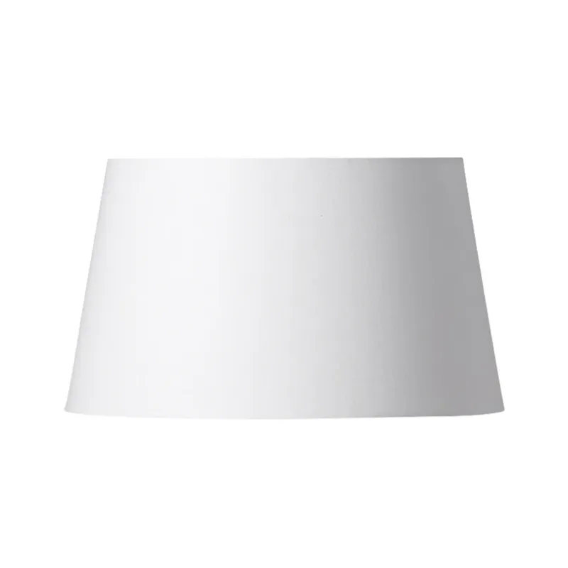 Lampskärm Basic Straight, vit, Ø 33 cm – Watt & Veke - Design - Tyg / textil