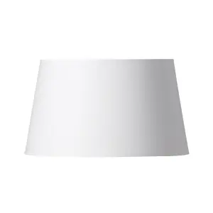 Lampskärm Basic Straight, vit, Ø 33 cm – Watt & Veke - Design - Tyg / textil