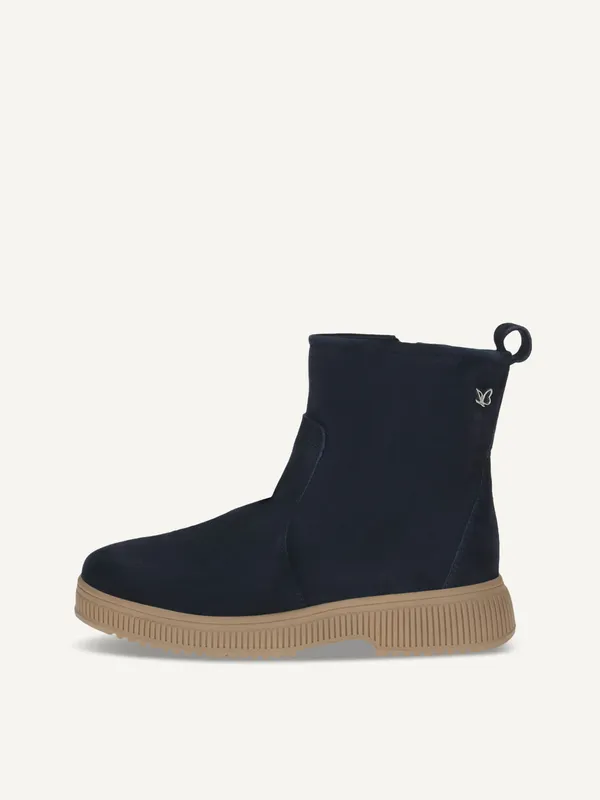 CAPRICE Bootie, blue, made of Leather without heel, Size 37 (#5252)
