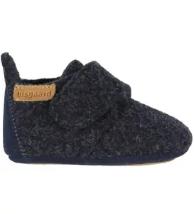 Bisgaard Tofflor Ull Star - Blue - 19