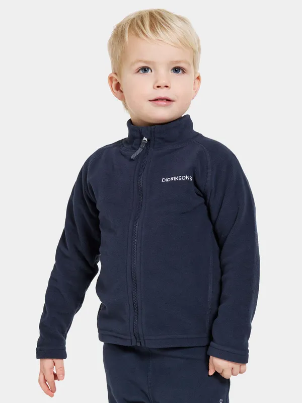 Didriksons Kids’ Monte Full Zip 10 Navy