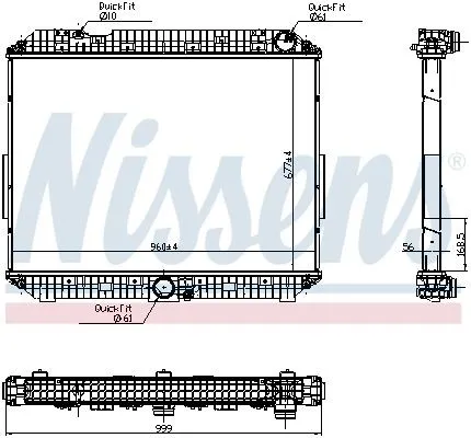 NISSENS 6270030 Kylare