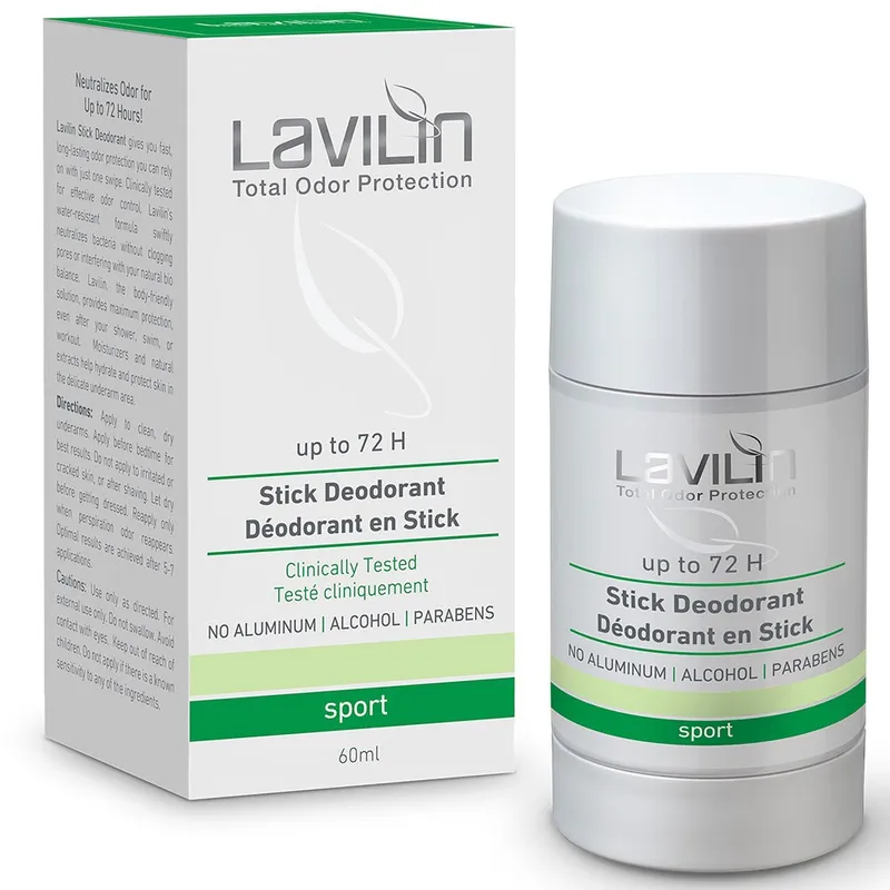 Lavilin 72 h Deodorant Stick Sport With Probiotics – 60 ml